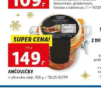 Lidl Ančovičky nabídka