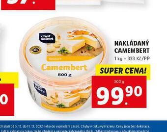 Lidl Nakládaný camembert nabídka