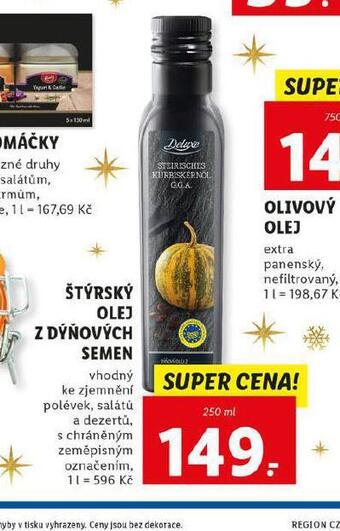 Lidl Štýrský olej z dýňových semen nabídka