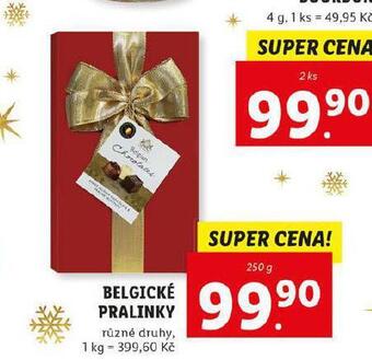 Lidl Belgické pralinky nabídka