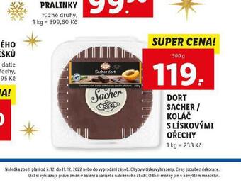 Lidl Dort sacher nabídka