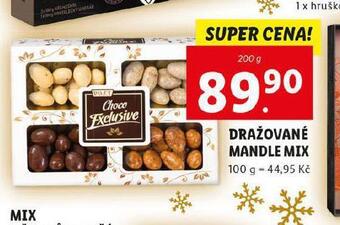 Lidl Dražované mandle mix nabídka