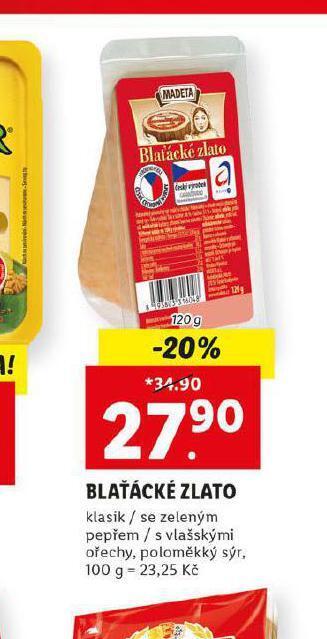 Lidl Blaťácké zlato nabídka