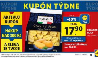Lidl Bramborové noky nabídka