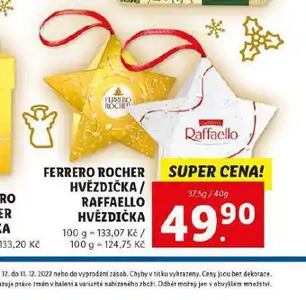 Lidl Ferrero rocher hvězdička nabídka