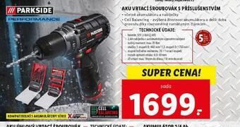 Lidl Aku vrtací šroubovák s příslušenstvím nabídka
