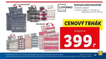 Lidl Fleecové ložní povlečení nabídka