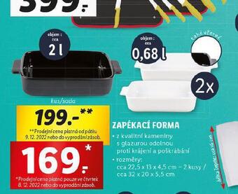 Lidl Zapékací forma nabídka