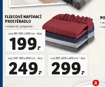 Lidl Fleecové napínací prostěradlo 90-100 x 200 cm nabídka