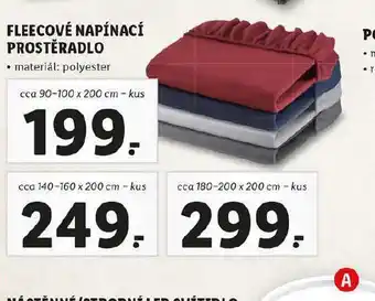 Lidl Fleecové napínací prostěradlo 140-160 x 200 cm nabídka