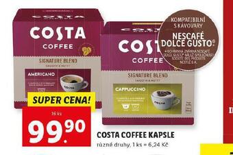 Lidl Costa coffee kapsle nabídka