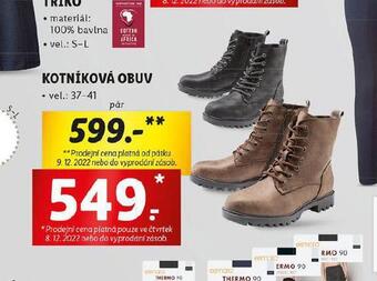 Lidl Kotníková obuv nabídka
