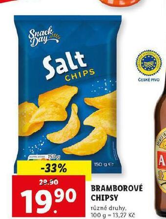 Lidl Bramborové chipsy nabídka