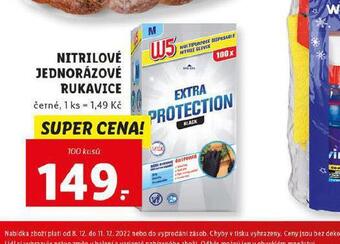 Lidl Nitrilové jednorázové rukavice nabídka