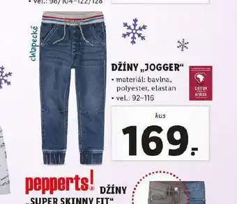 Lidl Chlapecké džíny jogger nabídka