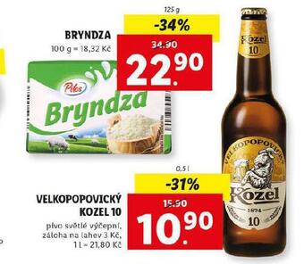 Lidl Pivo velkopopovický kozel 10 nabídka