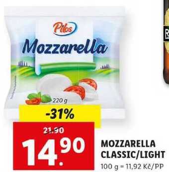 Lidl Mozzarella classic/light, 220 g nabídka