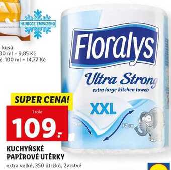 Lidl Kuchyňské papírové utěrky, 1 role nabídka