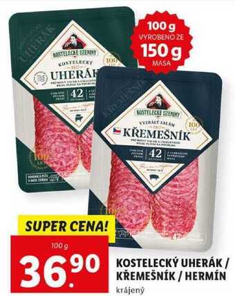 Lidl Kostelecký uherák / křemešník / hermín, 100 g nabídka