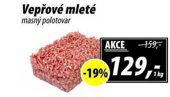 ZEMAN Vepřové mleté masný polotovar, 1 kg nabídka