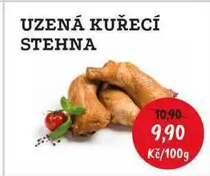 RABBIT řeznictví Uzená kuřecí stehna, 100 g nabídka