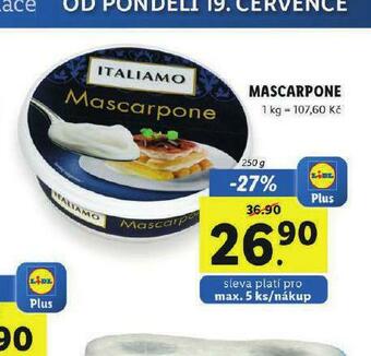 Lidl Mascarpone nabídka