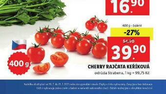Lidl Cherry rajčata keříková nabídka