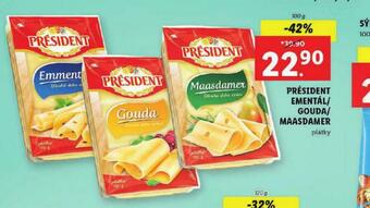 Lidl Président ementál nabídka