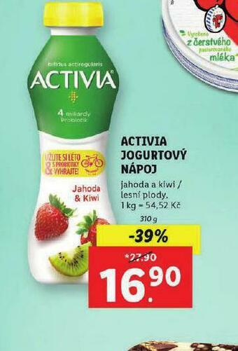 Lidl Activia jogurtový nápoj nabídka