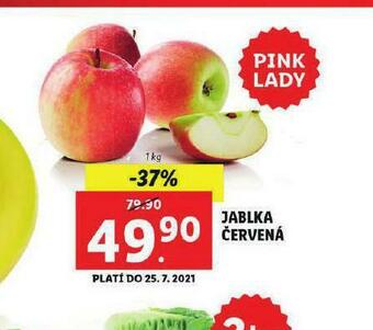 Lidl Jablka červená nabídka