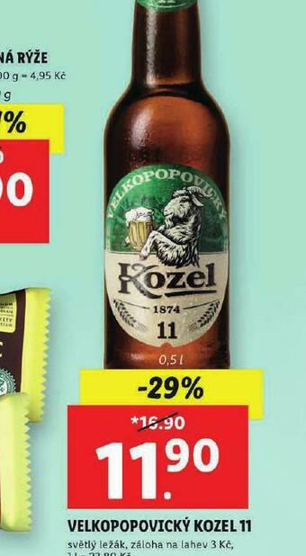 Lidl Pivo velkopopovický kozel 11 nabídka