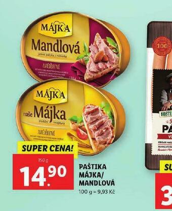 Lidl Paštika májka / mandlová nabídka