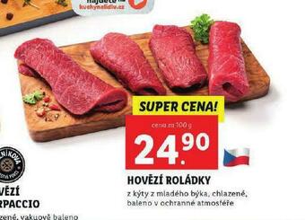 Lidl Hovězí roládky nabídka