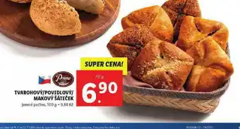 Lidl Tvarohový / povidlový / makový šáteček nabídka