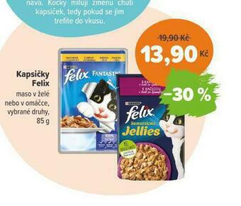 Pet Center Felix kapsičky pro kočky nabídka