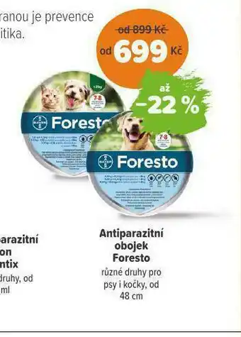 Antiparazitní obojek foresto
