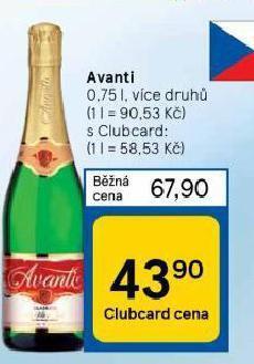 Tesco Avanti nabídka
