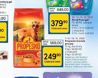 Tesco Propesko granule pro psy nabídka