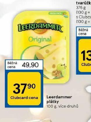 Tesco Leerdammer plátky nabídka