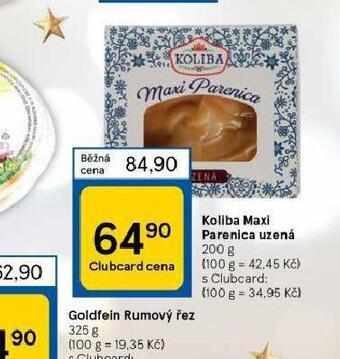 Tesco Koliba maxi parenica uzená nabídka