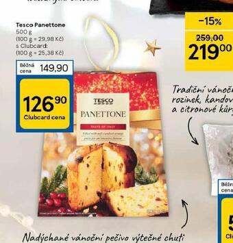 Tesco Tesco panettone nabídka