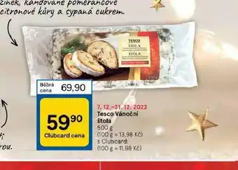 Tesco Tesco vánoční štola nabídka