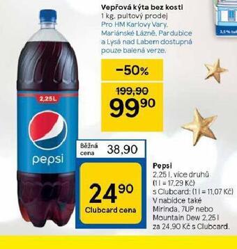 Tesco Pepsi 2,25l nabídka