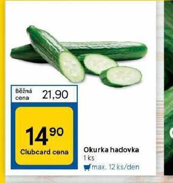 Tesco Okurka hadovka nabídka