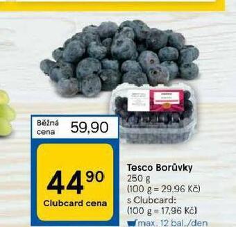 Tesco Borůvky nabídka