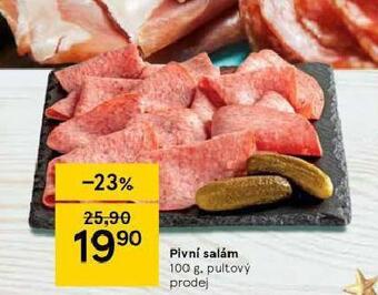 Tesco Pivní salám nabídka