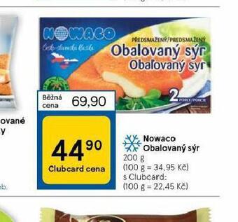 Tesco Nowaco obalovaný sýr nabídka