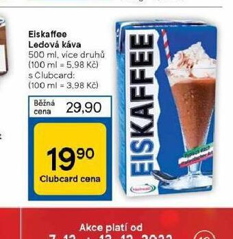 Tesco Eiskaffee ledová káva nabídka