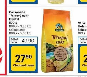 Tesco Třtinový cukr krystal nabídka
