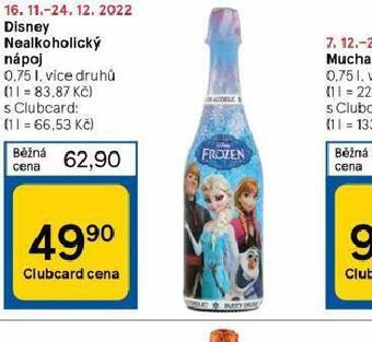 Tesco Disney nealkoholický nápoj nabídka